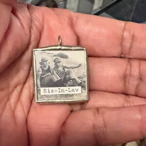 Vintage Sis-In-Law Photo Pendant